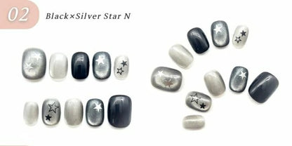 【手作りネイルチップ 3点セット】手作りネイルチップ20種類からおまかせ選択｜ジェル風 付け爪 レディース おしゃれ 大人可愛い シンプル 人気デザイン ネイルセット プレゼント用 送料無料