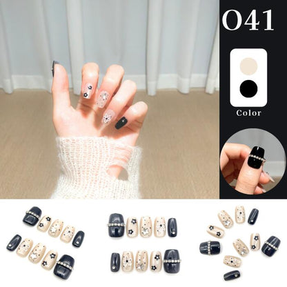 「自由に選べる3点セット」ネイルチップ つけ爪 ジェル風 手描き風 デザイン セット おしゃれ 韓国風 シンプル ガーリー ショート ロング まとめ買い プレゼント用 10種類から選択可能