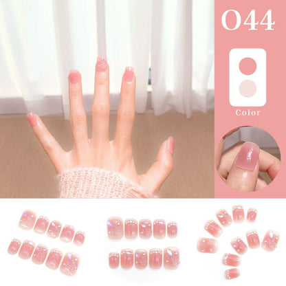 「自由に選べる3点セット」ネイルチップ つけ爪 ジェル風 手描き風 デザイン セット おしゃれ 韓国風 シンプル ガーリー ショート ロング まとめ買い プレゼント用 10種類から選択可能