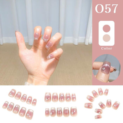 「自由に選べる3点セット」ネイルチップ つけ爪 ジェル風 手描き風 デザイン セット おしゃれ 韓国風 シンプル ガーリー ショート ロング まとめ買い プレゼント用 10種類から選択可能