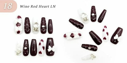 【手作りネイルチップ 3点セット】手作りネイルチップ20種類からおまかせ選択｜ジェル風 付け爪 レディース おしゃれ 大人可愛い シンプル 人気デザイン ネイルセット プレゼント用 送料無料